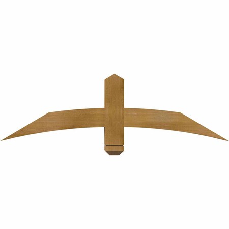 Ekena Millwork Bellingham Rough Sawn Timber Gable Bracket, Western Red Cedar, 48"W x 14"H x 4"D x 4"F, 7/12 Pitch GBW048X14X0404BEL00RWR